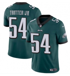 Men's Philadelphia Eagles #54 Jeremiah Trotter Jr Green 2024 Draft Vapor Untouchable Limited Football Stitched Jersey