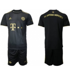Men's Bayern Munich 2021-22 Black Away Soccer Jersey