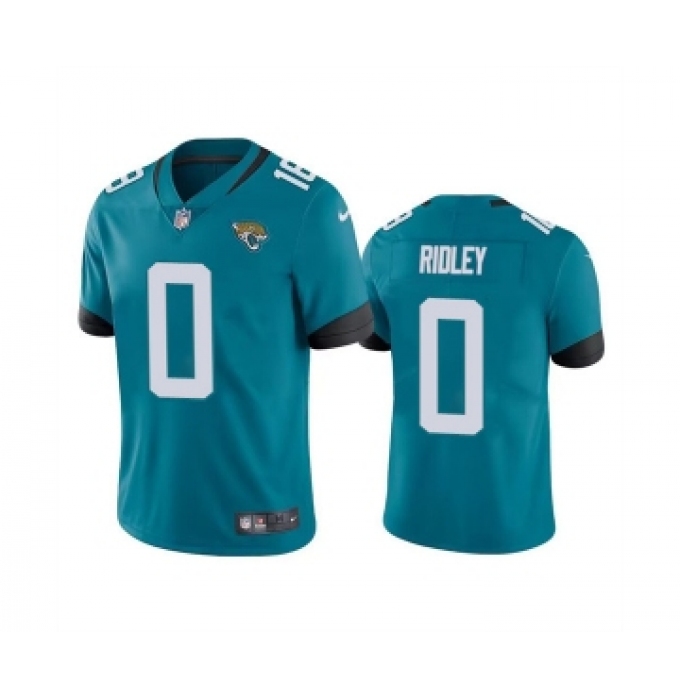 Men's Jacksonville Jaguars #0 Calvin Ridley Teal Vapor Untouchable Limited Stitched Jersey