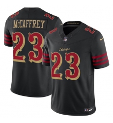 Men's San Francisco 49ers #23 Christian McCaffrey Black 2025 F.U.S.E. “Rivalries” Vapor Limited Football Stitched Jersey