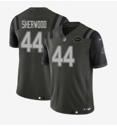 Men's New York Jets #44 Sherwood Black Rivalries Collection Jersey