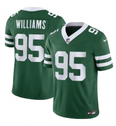 Men's New York Jets #95 Garrett Wilson Green 2024 F.U.S.E. Vapor Limited Football Stitched Jersey