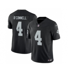 Men's Nike Las Vegas Raiders #4 Aidan O'Connell Black 2023 F.U.S.E Vapor Untouchable Stitched Football Jersey