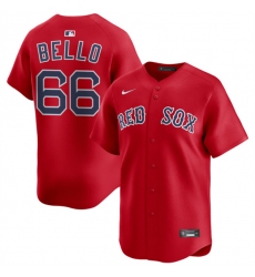 Men's Boston Red Sox #66 Brayan Bello Red 2024 Alternate Limited Stitched Baseball Jersey