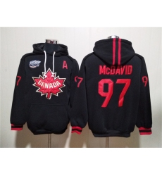 Men's Team Canada #97 Connor McDavid Black Ageless Must-Have Lace-Up Pullover Hoodie