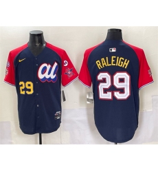 Men's American League #29 Cal Raleigh Navy Red Alternate 2025 All-Star With Edition Limited Stitched Baseball Jersey