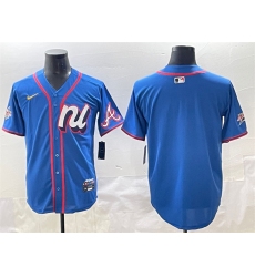 Men's National League Atlanta Braves Blank Blue 2025 All-Star Edition Limited Stitched Baseball Jersey