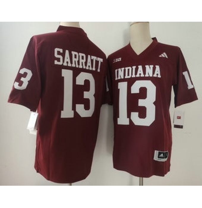 Men's Indiana Hoosiers #13 Elijah Sarratt Limited Red FUSE College Football Jersey