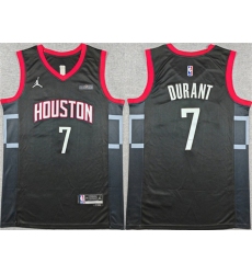 Men's Houston Rockets #7 Kevin Durant Black Statement Edition Stitched Jersey