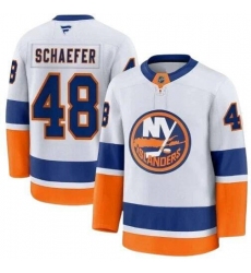 Men's New York Islanders #48 Matthew Schaefer Blue White 2025 Stitched Hockey Jersey