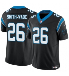 Men's Carolina Panthers #26 Chau Smith-Wade Black 2025 F.U.S.E. Vapor Limited Football Stitched Jersey