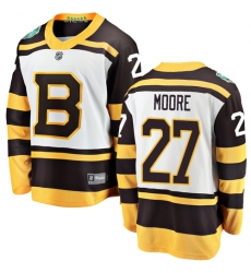 Youth Boston Bruins #27 John Moore White 2019 Winter Classic Fanatics Branded Breakaway NHL Jersey