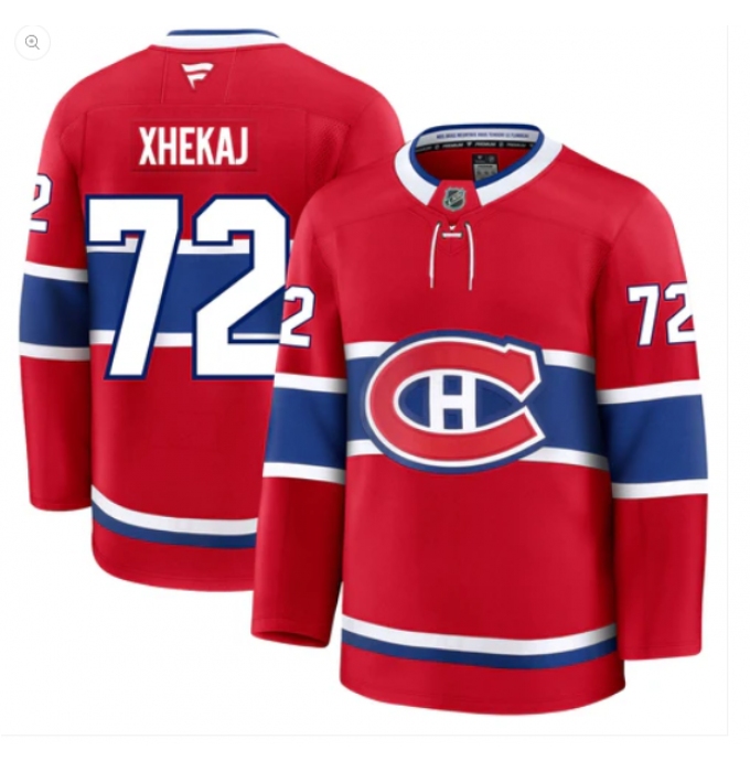 Men's Montreal Canadiens #72 Arber Xheka Fanatics Premium Home Jersey