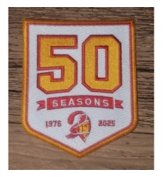 Tampa Bay Buccaneers 50TH Anniversary Patch Gold Biaog