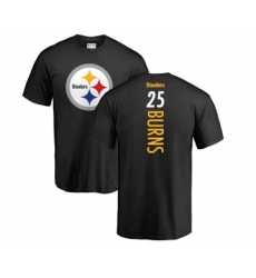 Football Pittsburgh Steelers #25 Artie Burns Black Backer T-Shirt