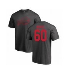 Football Buffalo Bills #60 Mitch Morse Ash One Color T-Shirt