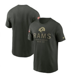 Men's Los Angeles Rams Forest Green 2025 Salute to Service Sideline Primary Edge Dri-FIT T-Shirt