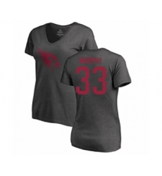 Football Women's Arizona Cardinals #33 Byron Murphy Ash One Color T-Shirt