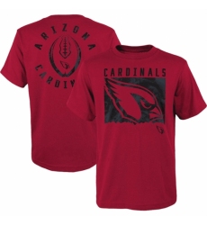 Men's Arizona Cardinals Red Preschool Liquid Camo Logo T Shirt