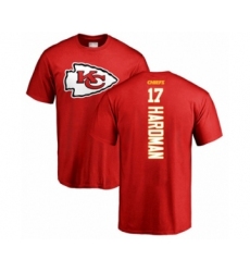 Football Kansas City Chiefs #17 Mecole Hardman Red Backer T-Shirt