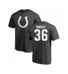 Football Indianapolis Colts #36 Derrick Kindred Ash One Color T-Shirt