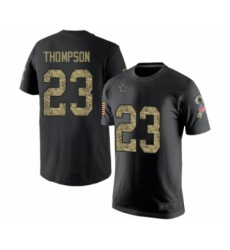 Football Men's Dallas Cowboys #23 Darian Thompson Black Camo Salute to Service T-Shirt