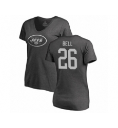 Football Women's New York Jets #26 Le'Veon Bell Ash One Color T-Shirt