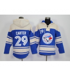 Toronto Blue Jays #29 Joe Carter Retired Player Blue Alternate MLB Hoodie