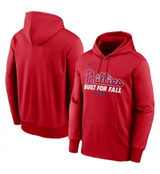 Men's Philadelphia Phillies Red 2025 Postseason Collection Therma Fleece Hoodie