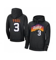 Men's Phoenix Suns #3 Chris Paul 2021 Black Pullover Basketball Hoodie