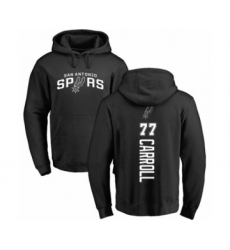 Basketball San Antonio Spurs #77 DeMarre Carroll Black Backer Pullover Hoodie