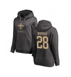 Football Women's New Orleans Saints #28 Latavius Murray Ash One Color Pullover Hoodie