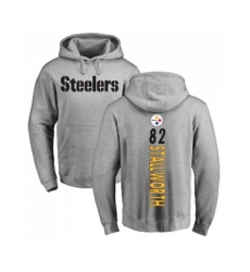 Football Pittsburgh Steelers #82 John Stallworth Ash Backer Pullover Hoodie