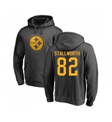 Football Pittsburgh Steelers #82 John Stallworth Ash One Color Pullover Hoodie