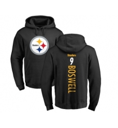 Football Pittsburgh Steelers #9 Chris Boswell Black Backer Pullover Hoodie