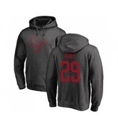 Football Houston Texans #29 Bradley Roby Ash One Color Pullover Hoodie