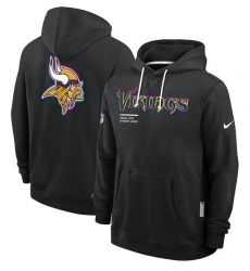 Men's Minnesota Vikings Black 2025 Crucial Catch Dri-FIT Hoodie
