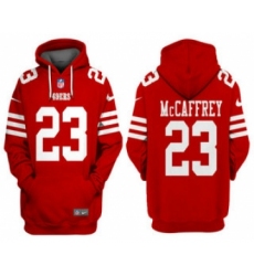 Men's San Francisco 49ers #23 Christian McCaffrey Red Alternate Pullover Hoodie