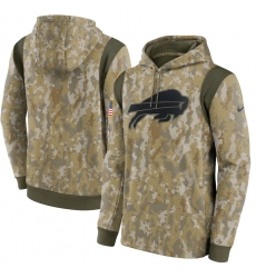 Men's Buffalo Bills Nike Camo 2021 Salute To Service Therma Performance Pullover Hoodie
