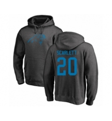 Football Carolina Panthers #20 Jordan Scarlett Ash One Color Pullover Hoodie