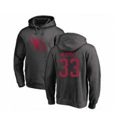 Football Arizona Cardinals #33 Byron Murphy Ash One Color Pullover Hoodie