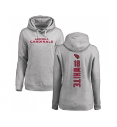 Football Women's Arizona Cardinals #18 Kevin White Ash Backer Pullover Hoodie