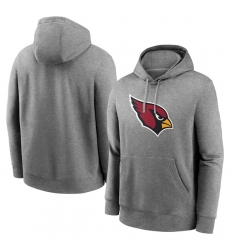 Men's Arizona Cardinals Heather Gray Primary Logo Long Sleeve Hoodie