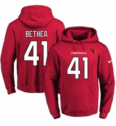 NFL Men Nike Arizona Cardinals #41 Antoine Bethea Red Name & Number Pullover Hoodie