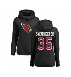 NFL Women's Nike Arizona Cardinals #35 D.J. Swearinger SR Black Name & Number Logo Pullover Hoodie