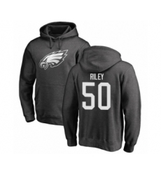 Philadelphia Eagles #50 Duke Riley Ash One Color Pullover Hoodie
