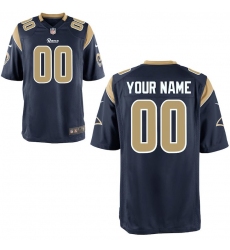 Men's Los Angeles Rams Nike Navy Custom Game Jersey