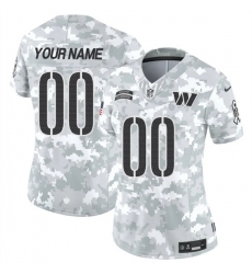 Women's Washington Commanders Active Player Custom 2024 F.U.S.E Arctic Camo Salute To Service(Run Small)