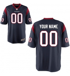 Youth Houston Texans Nike Navy Custom Game Jersey
