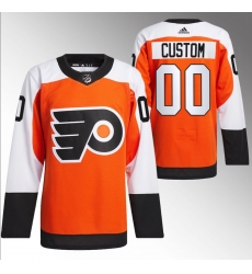 Men's Philadelphia Flyers Custom 2023-24 Orange Stitched Jersey